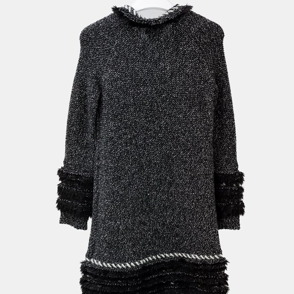 Chanel Fall 2010 Grey Tweed Sweater Dress - Picture 3 of 10